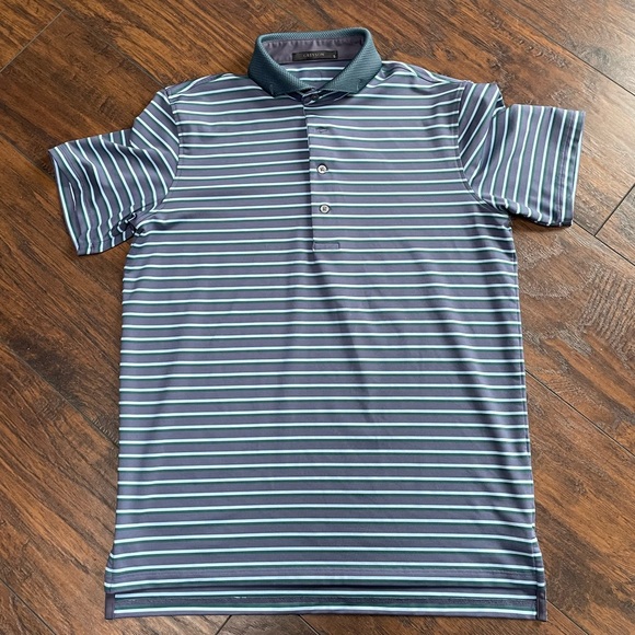 Men’s Greyson Striped Golf Polo - Picture 1 of 7